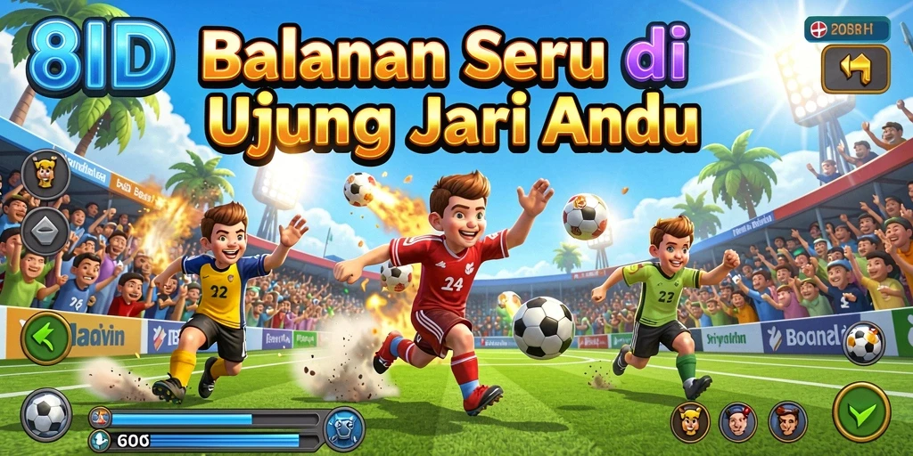 Screenshot dari permainan balapan yang menegangkan di 8ID.