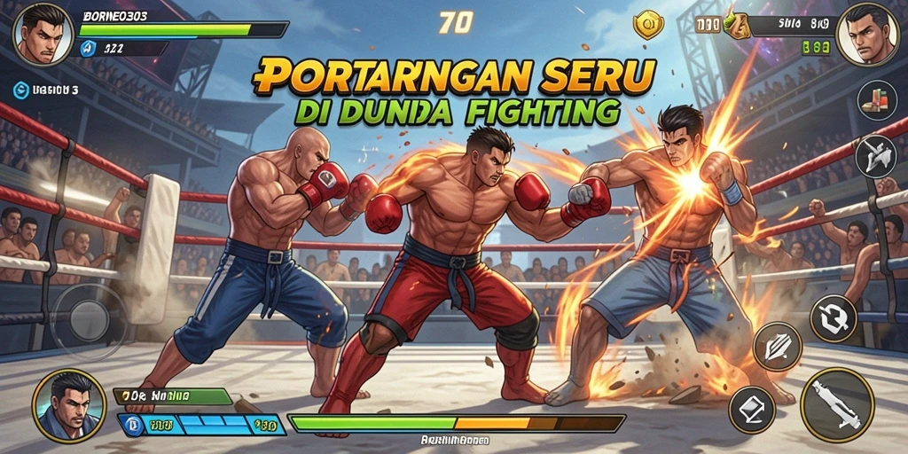 Gameplay seru dalam pertarungan di BORNEO303.