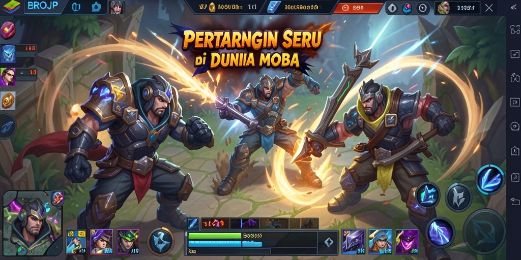 Screenshot gameplay BROJP menampilkan aksi pertempuran yang mendebarkan.