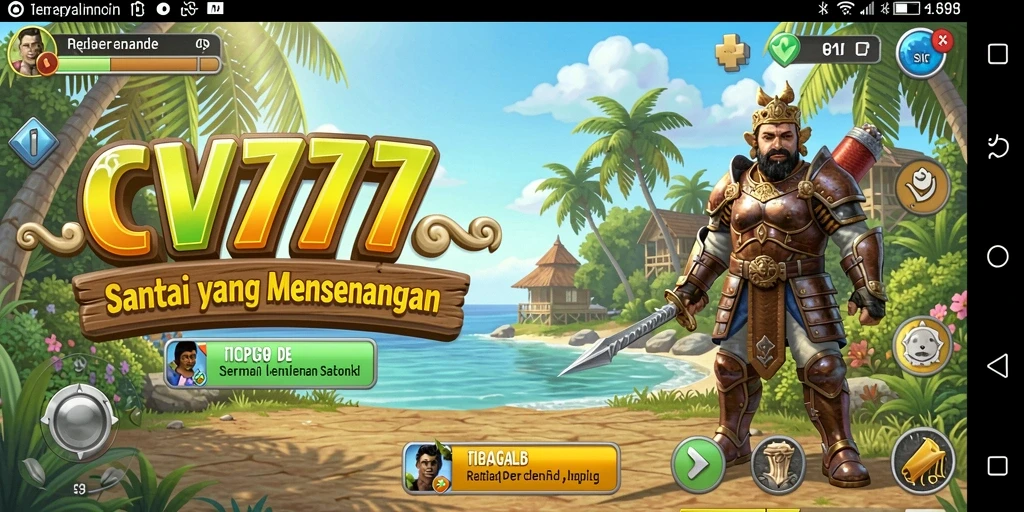 Tampilan gameplay menarik dari CV777 dengan grafis yang cerah.