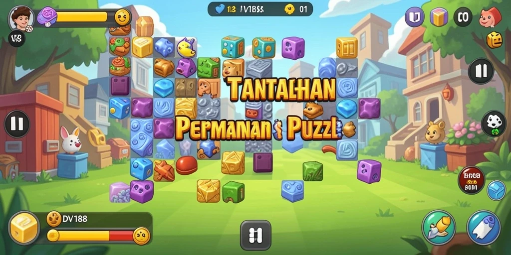 Screenshot gameplay DV188 menampilkan tantangan puzzle yang menarik.