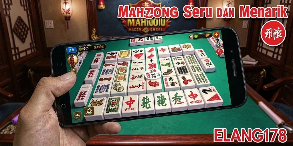 Screenshot gameplay ELANG178 menampilkan keseruan permainan Mahjong.
