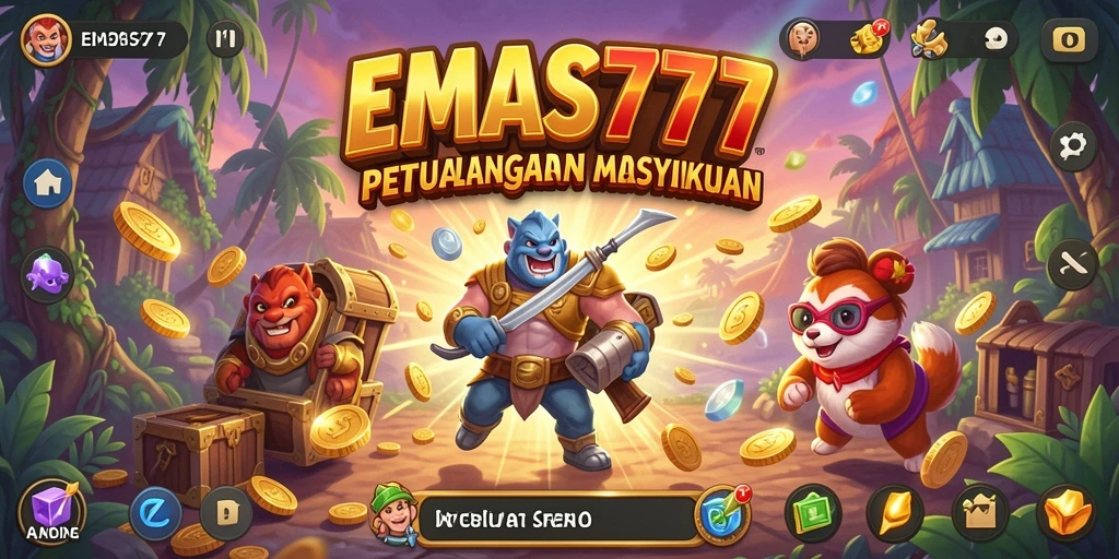 Screenshot gameplay EMAS777 menampilkan aksi seru dan tantangan Arcade.