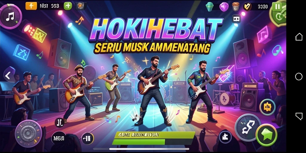 Tampilan gameplay seru HOKIHEBAT dengan efek visual menakjubkan.