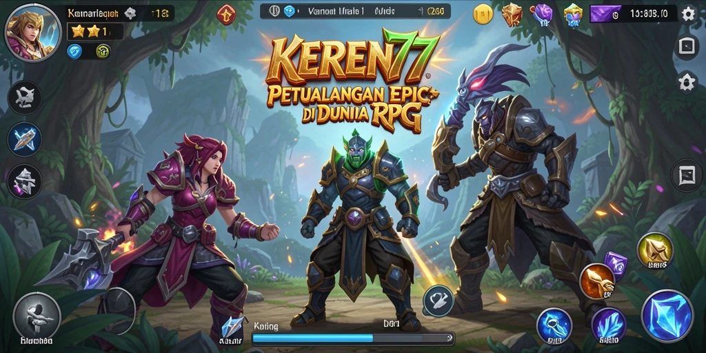 Tangkapan layar KEREN77 menampilkan petualangan mendebarkan dalam gameplay RPG.