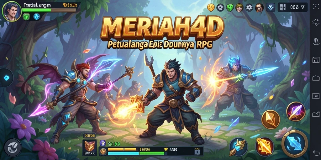 Tangkapan layar gameplay MERIAH4D yang menunjukkan aksi pertempuran seru.