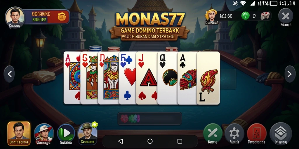 Tampilan gameplay seru pada MONAS77 dengan teman-teman.