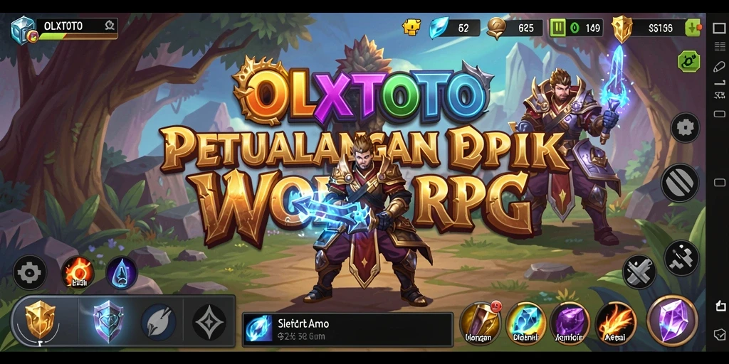 Screenshot menampilkan aksi seru di OLXTOTO RPG.