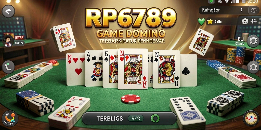 Screenshot gameplay RP6789 menampilkan aktivitas seru domino.