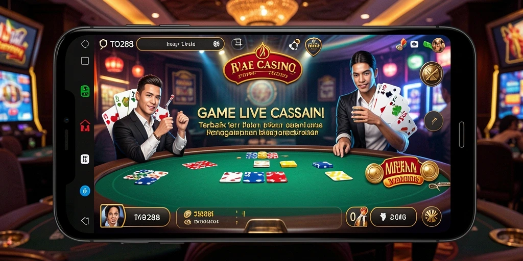 Gameplay menarik dalam aplikasi Live Casino TO288 dengan dealer profesional.