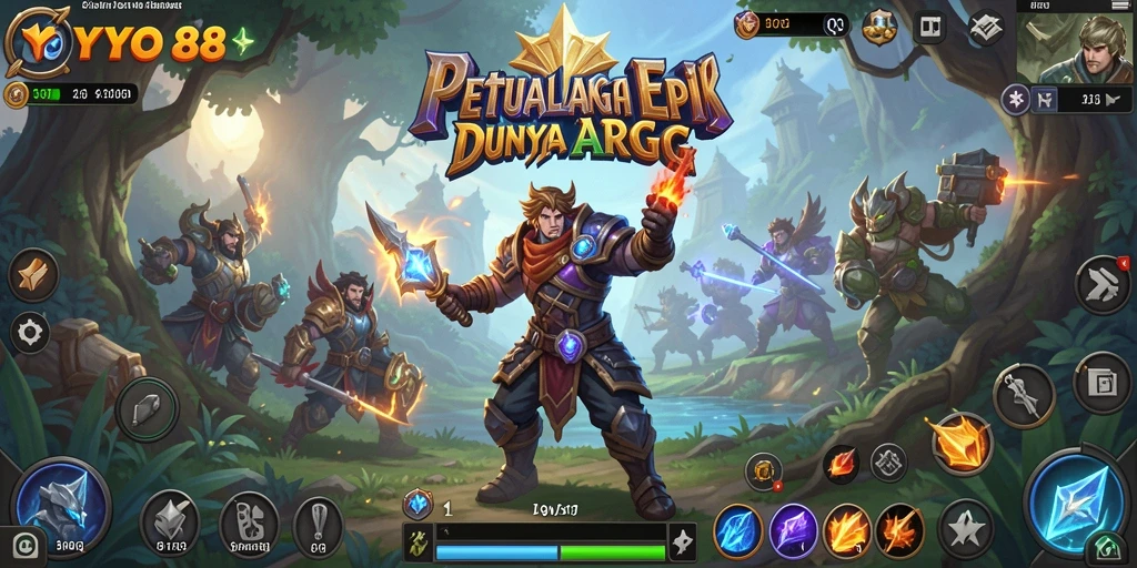 Tampilan epik gameplay ARPG di YOYO88.